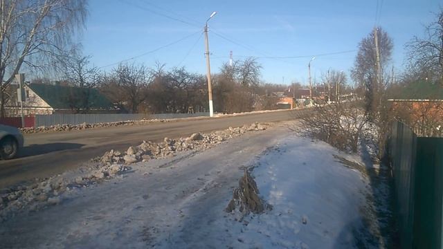 Кимовск. Перекрёсток ул. Советская-Чапаева. 21.11.2016 смотреть онлайн