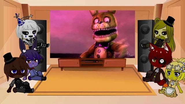 Fnaf 1 + Puppet react to Alastor's game (Original) смотреть онлайн