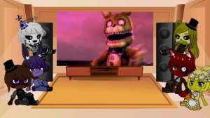Fnaf 1 + Puppet react to Alastor's game (Original)