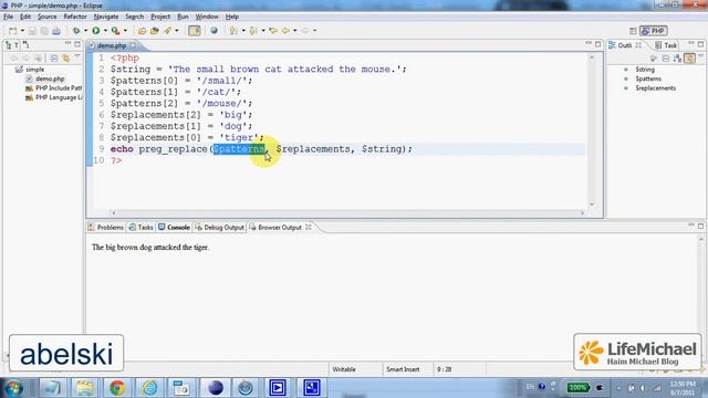 The preg_replace Function in PHP смотреть онлайн