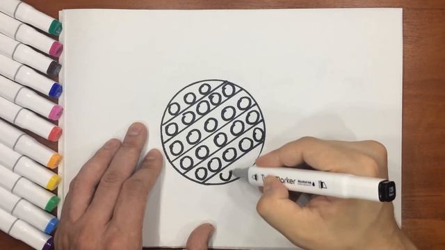 How to draw a POP IT | Как нарисовать POP IT | Simple drawings for KIDS смотреть онлайн