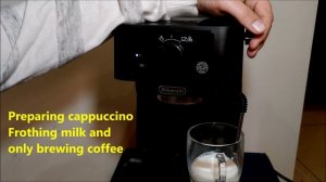 DeLonghi Stilosa EC 235 BK @work [How to Cappuccino make]