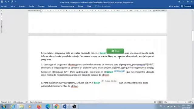 Ideone, elaboración de códigos en lenguaje C++. смотреть онлайн