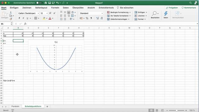Parabeln mit Excel zeichnen смотреть онлайн