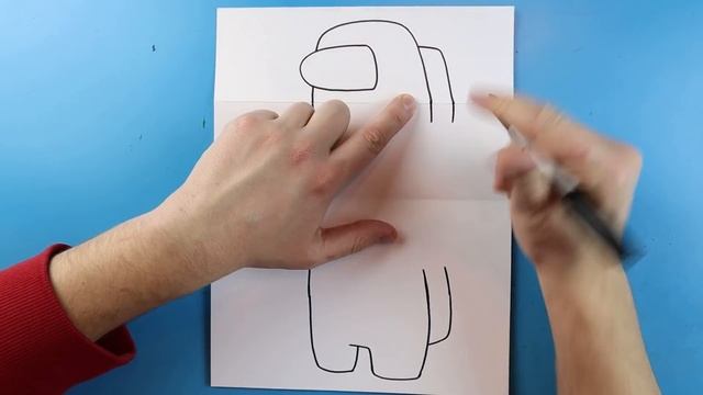 How to Draw an AMONG US SURPRISE FOLD смотреть онлайн