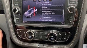 How to put a Bentley Bentayga in jack mode, and check the oil level.