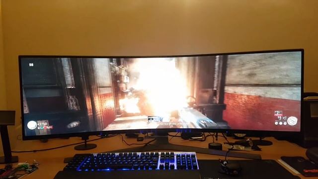 Samsung 49 inch CHG90 Call of Duty ultra wide game play смотреть онлайн