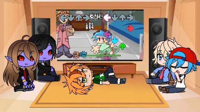 Friday Night Funkin characters react to Static Memories mod (my au) смотреть онлайн