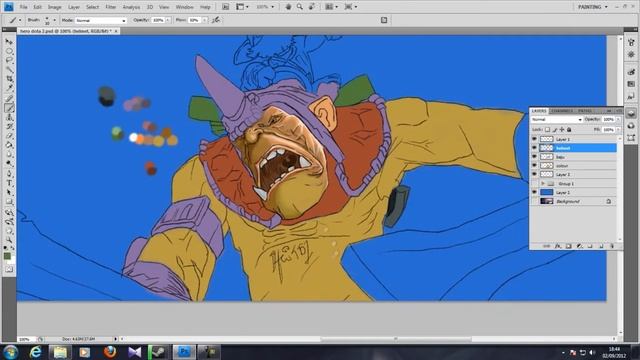 Photoshop Painting Hero Dota 2 - Part 1 by Haikal Animax смотреть онлайн