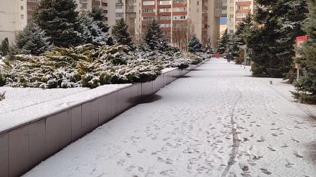 Евпатория 2023. Красивая заснеженная Красная горка. смотреть онлайн