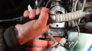 Как сжать трос сцепления на VW фольц ваген