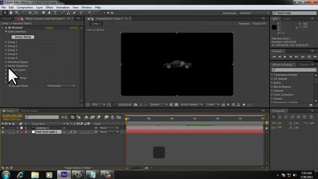 After Effects tutorial | AUDI R8 ELEMENT 3d car tutorial with model смотреть онлайн