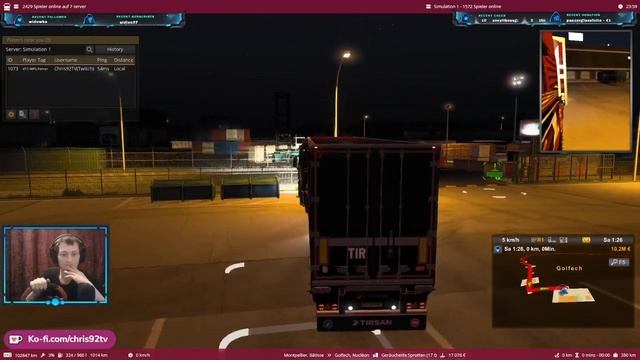 #unterwegs im LKW #Simulation 1 #mitfahren #hinten dran hängen #60fps #twitch #vod #man смотреть онлайн