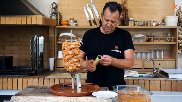 Chicken gyros with curry homemade recipe for advanced grillers | Grill philosophy смотреть онлайн