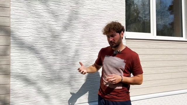 Светлые тона на фасаде в сочетании трех фактур японских панелей KMEW смотреть онлайн