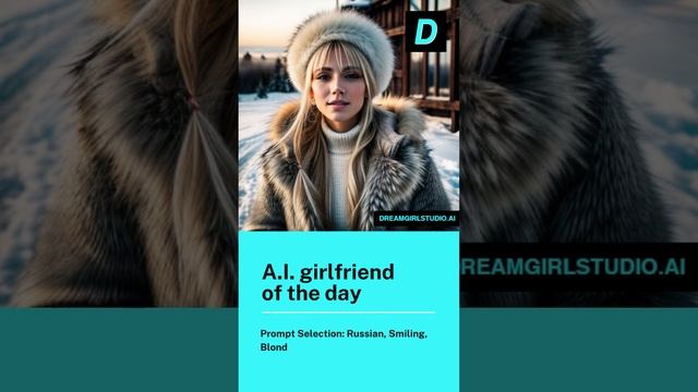 A.I. GF Of The Day! Selection Prompt: Russian, Smiling, Blonde Hair, Wild, Snow, Fur Coat