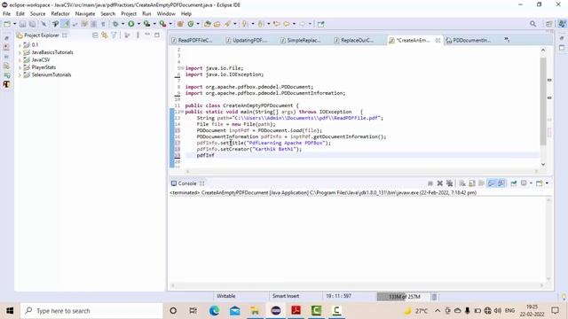 Apache PDFBox Tutorials -6) Set PDFAttributes |Set Title,subject,creation date,keywords in PDF смотреть онлайн
