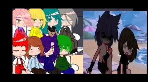 Реакция на тасю (на пляже с клонами)