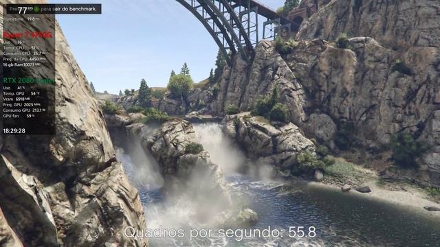 Ryzen 7 4750G + RTX 2080 Super no GTA V (4K BenchMark). смотреть онлайн