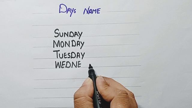 Days Name |Sunday Monday |दिनों के नाम | week name | Days of the week | Days name in English #week смотреть онлайн