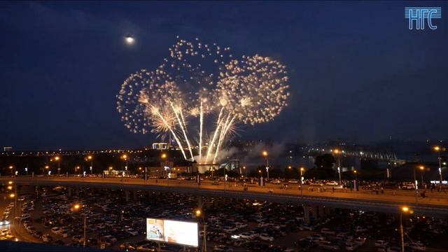 Фестиваль фейерверков на День города - Таймлапс смотреть онлайн