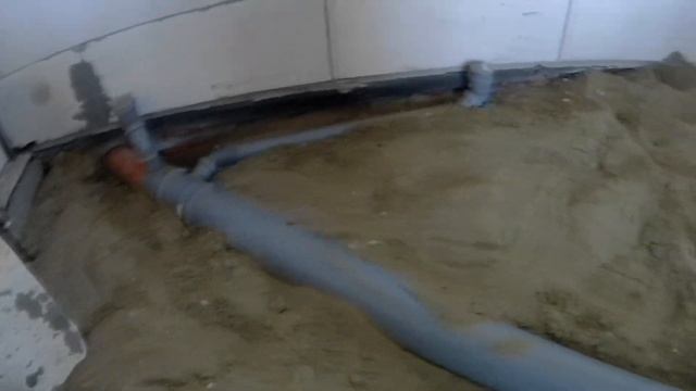 Сложный черновой пол. Канализация. Ввод 380В в дом на щит. смотреть онлайн
