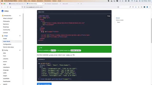 ? Grid JS una alternativa a DataTables - 27 - Curso desarrollo web смотреть онлайн