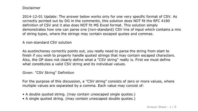 JavaScript : How can I parse a CSV string with JavaScript, which contains comma in data? смотреть онлайн