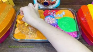 ЗОЛОТО против РАДУГИ! Смешиваем случайный слайм с ПРОЗРАЧНЫМ! Расслабляющее видео со слаймом