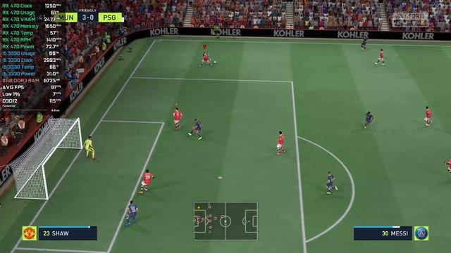 FIFA 22 - RX 470 - i5 3330 - FPS Test смотреть онлайн