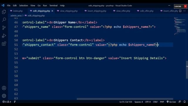84. Create Edit Shipping Details Page Using PHP & MySQL смотреть онлайн