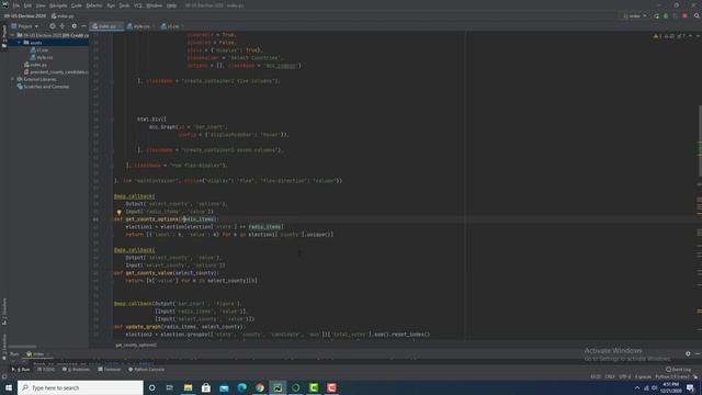 Create bar chart with radio items and drop down list in plotly dash (chained callbacks) смотреть онлайн