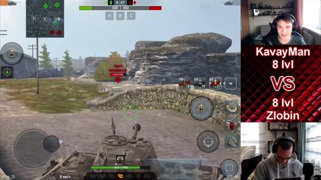 ЛЕСЕНКА#9 | Киберспортсмен Zlobina_Liza [7STAR] против Блогера KavayMan | Ветка E-100 |  WoT Blitz