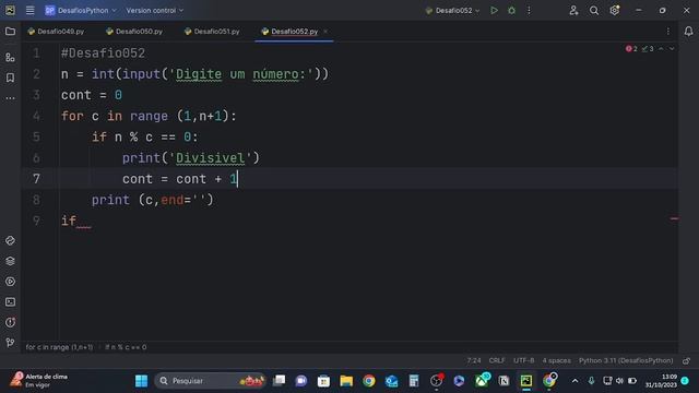 DESAFIO 52: Números primos - Estudando Python #067 смотреть онлайн