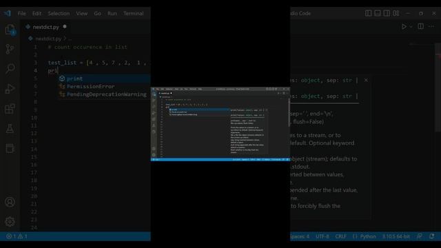 count occurrence in a list in python смотреть онлайн