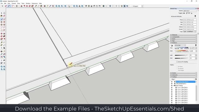 Creating Floor and Wall FRAMING in SketchUp! (Detailed Modeling in SketchUp Part 1) смотреть онлайн