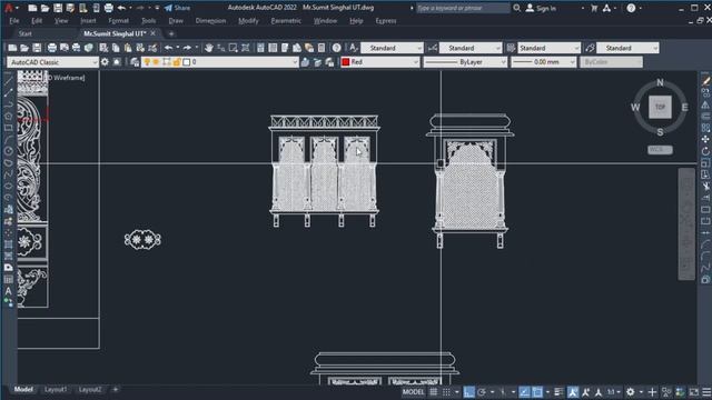 Autodesk AutoCAD 2022 JAIPUR TEMPLE DESIGN смотреть онлайн