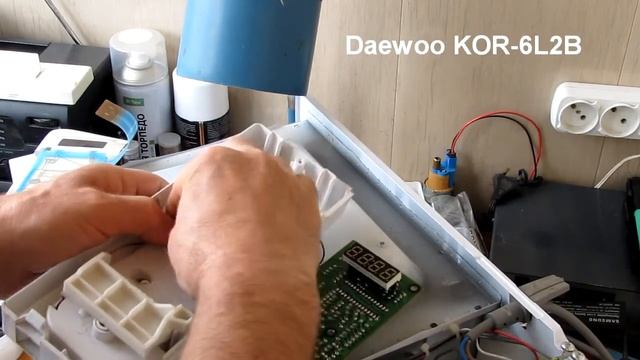 Ремонт сенсорной панели микроволновки DAEWOO KOR-6L2B Все схемы как переделать на кнопки. смотреть онлайн