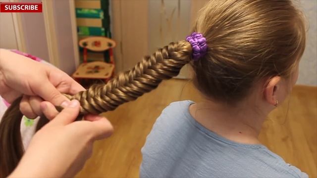Fishtail Braid | Cute Braids | natural long hairstyles смотреть онлайн