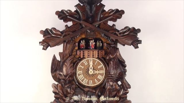 Traditional 8 day After The Hunt 24'' cuckoo clock by Adolf Herr смотреть онлайн
