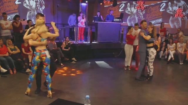 URBAN KIZ final intermidiate 1 - 4 заход - Crazy About Kizomba Competition 2! смотреть онлайн