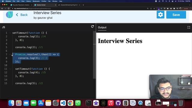 Most Asked JavaScript Interview Questions | setTimeout, Promises & Event Loop | JS Interview Series смотреть онлайн