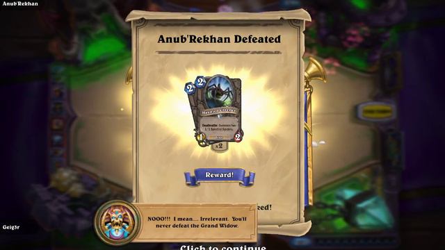 Hearthstone: Curse of Naxxramas - first reward смотреть онлайн