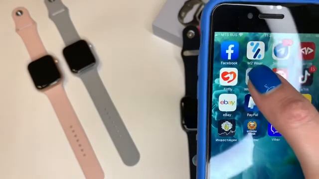 Обзор Смарт часов М7 Plus. Лучшая копия Apple Watch 7. Настройка на телефон IOS/ANDROID. смотреть онлайн