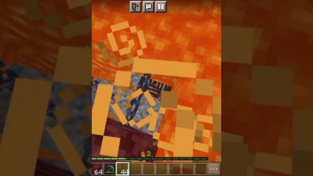Как быстро найти древние обломки под лавой Minecraft #shorts смотреть онлайн