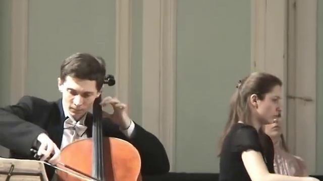 Brahms. Sonata #1 for cello & piano. Part #2. Eugene Prokoshin (cello) & Liliya Shouvalova (piano). смотреть онлайн