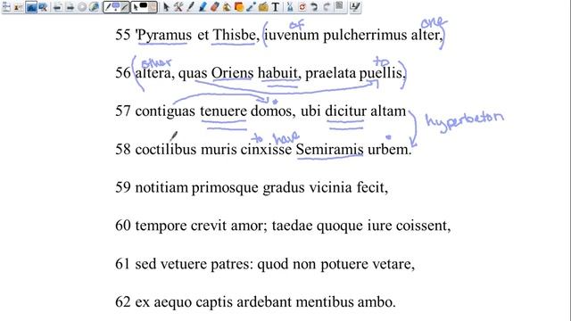 Pyramus and Thisbe Lines 55-62 смотреть онлайн