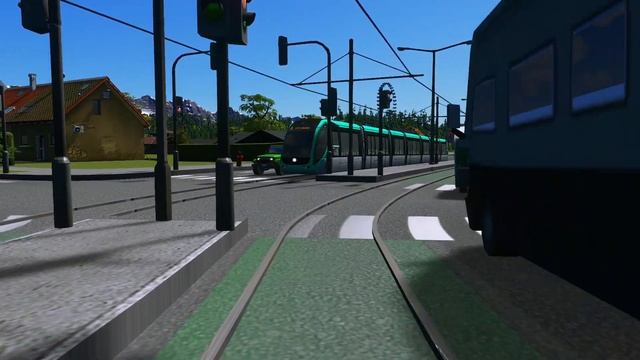 Cities: Skylines | Tram Ride Line 2 смотреть онлайн