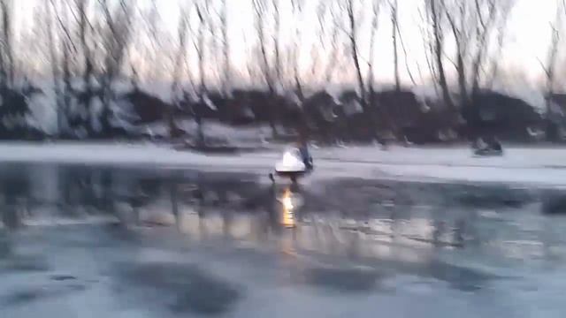 СсК.Покатушки на снегоходе. Прохождение проталины. смотреть онлайн