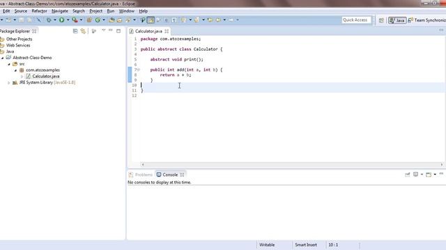 Abstract class in java programming extends implements interface code example by eclipse смотреть онлайн
